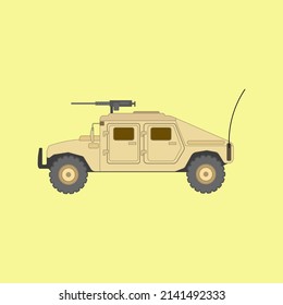 military car vector design or so called humvee