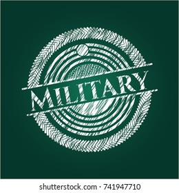 Military with chalkboard texture