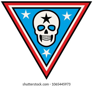military coat of arms with skull, grunge vintage design t shirts