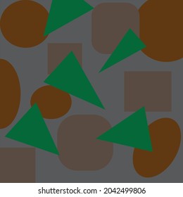 Military colors pattern camouflage 
hand made with geometric object 