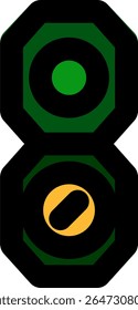 military compass icon color style design