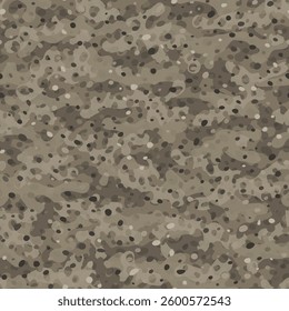 Military desert camouflage seamless pattern. Military imitation background for fashion textile. Abstract texture. The vector print