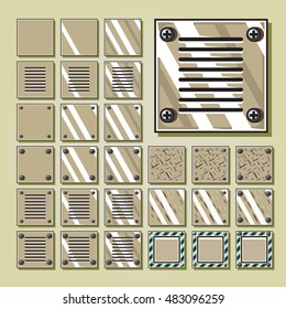 Military desert tilesets for video game