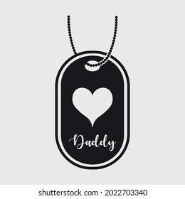 Military Dog Tags Printable Vector Design 