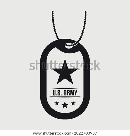 Military Dog Tags Printable Vector Design 