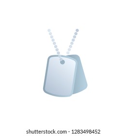 military dog tags, vector