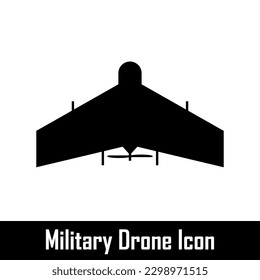 Military drone. Combat drone or kamikaze. Vector