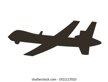 military drone flying vector graphic design