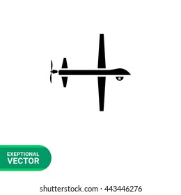 Military Drone Simple Icon