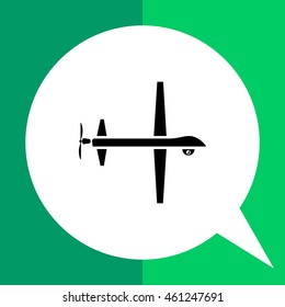 Military Drone Simple Icon