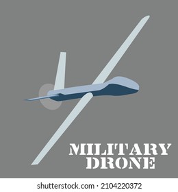 militärische Drohnentechnologie, Vektordesign