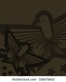 Military eagle background