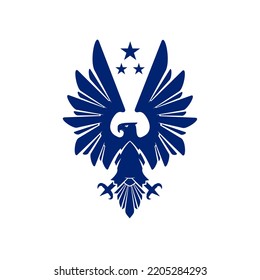 Military Eagle Hawk Falcon Logo design