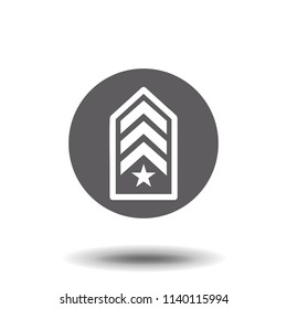 Military emblem icon image, vector illustration design