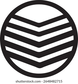Military emblem icon image, vector illustration