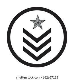 Military emblem icon image, vector illustration design