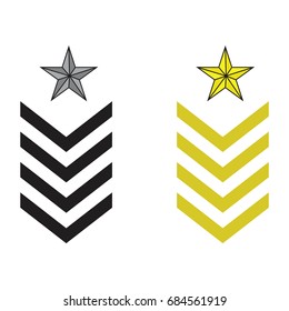 Military emblem icon image, vector illustration design
