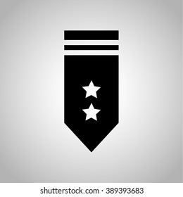 Military epaulets icon