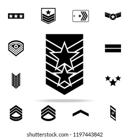 military epaulettes icon. Army icons universal set for web and mobile
