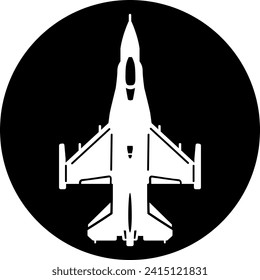 Military fighter jet airplane vector 