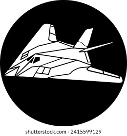 Military fighter jet airplane vector 