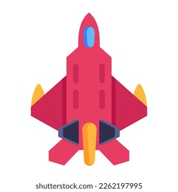 Military fighter jet flat icon with premium download 