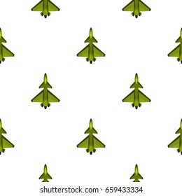 Military fighter jet pattern seamless flat style for web vector illustration