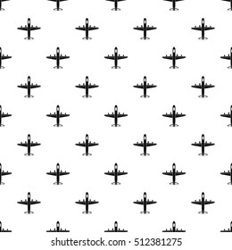 Military fighter plane pattern. Simple illustration of military fighter plane vector pattern for web