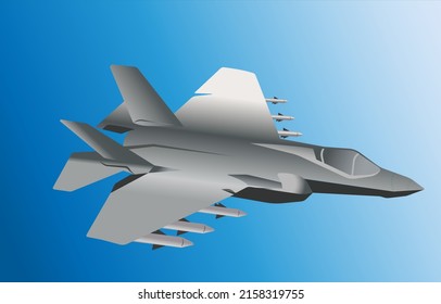 Military Fighter Sky Military Exercises Sky Stock Vector (Royalty Free ...