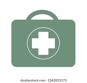 Military first aid kit on a white background