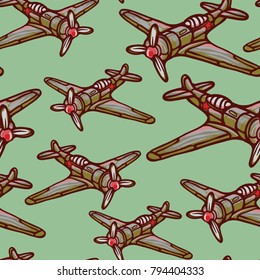 Military forces air force vector seamless background illustration