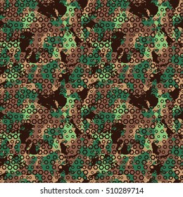 military and geometric seamless pattern