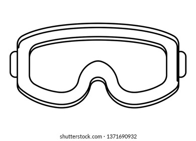 military goggles icon black and white