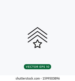 military grade icon vector template design concept