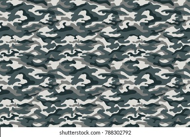 Military gray camouflage texture. Vector