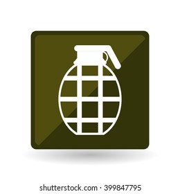 Military grenade design , vector illustration