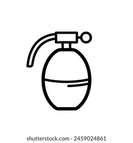 military grenade, hand grenade - vector icon	
