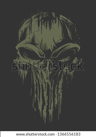 Military Grunge Skull