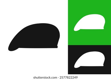 Military hat icon. Vector image