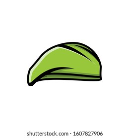 military hat logo Ideas. Inspiration logo design. Template Vector Illustration. Isolated On White Background