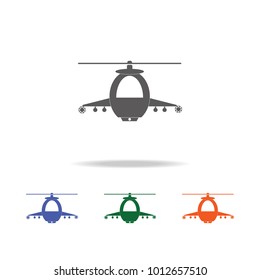military helicopter  icon . Elements of Military multi colored icons. Premium quality graphic design icon. Simple icon for websites, web design, mobile app, info graphics on white background