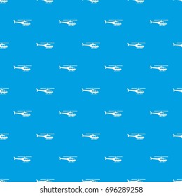 Military helicopter pattern repeat seamless in blue color for any design. Vector geometric illustration