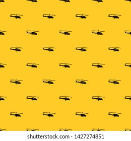 Military helicopter pattern seamless vector repeat geometric yellow for any design