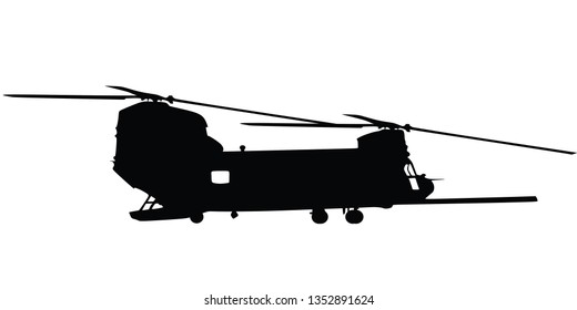 Military helicopter.- vector