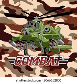 the military hellicopter design vector illustration