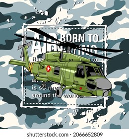 the military hellicopter design vector illustration