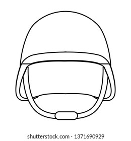 military helmet icon black and white