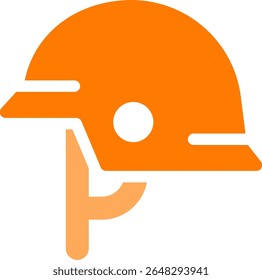 military helmet icon dualtone style design