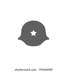 Military helmet icon vector