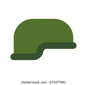 Military helmet isolated. Soldiers protective cap. Army hat